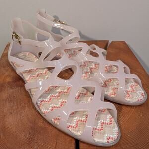 Melissa Dreamed By Mel Jelly Sandals Beach Travel Festival Gladiator - Size 6
